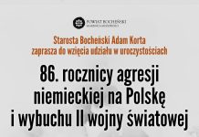 Bocheńskie obchody rocznicy wybuchu II wojny światowej – PROGRAM