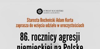 Bocheńskie obchody rocznicy wybuchu II wojny światowej – PROGRAM