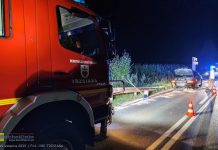 Nocna kolizja w Trzcianie. Nietypowa przyczyna, mogło skończyć się tragicznie