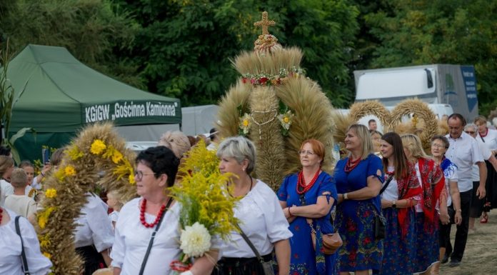Trzciana. Powiatowe Święto Plonów i konkurs na wieniec dożynkowy – ZDJĘCIA