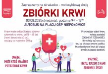 Strażacko-motocyklowa akcja krwiodawstwa w Niepołomicach