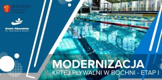 Modernizacja Krytej Pływalni w Bochni. Od 25 sierpnia częściowe zamknięcie obiektu