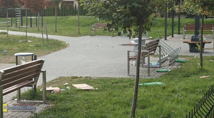 Brzesko. Wandalizm i zaśmiecanie na terenie skateparku. Sprawą zajmuje się policja
