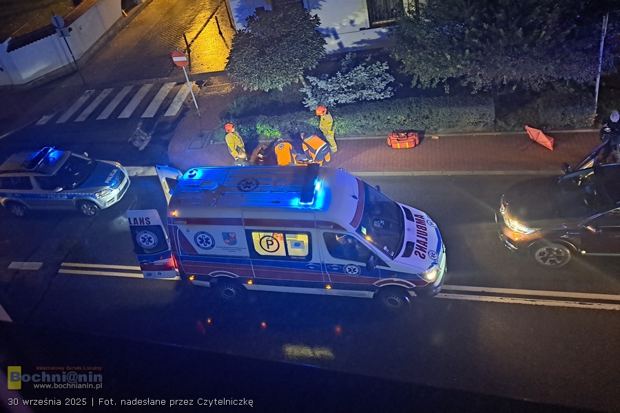 Potrącenie pieszej na ul. Kościuszki w Bochni