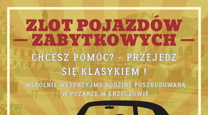 Bochnia. Zlot Zabytkowych Pojazdów i pomoc dla rodziny z Krzeczowa, która straciła dobytek w pożarze