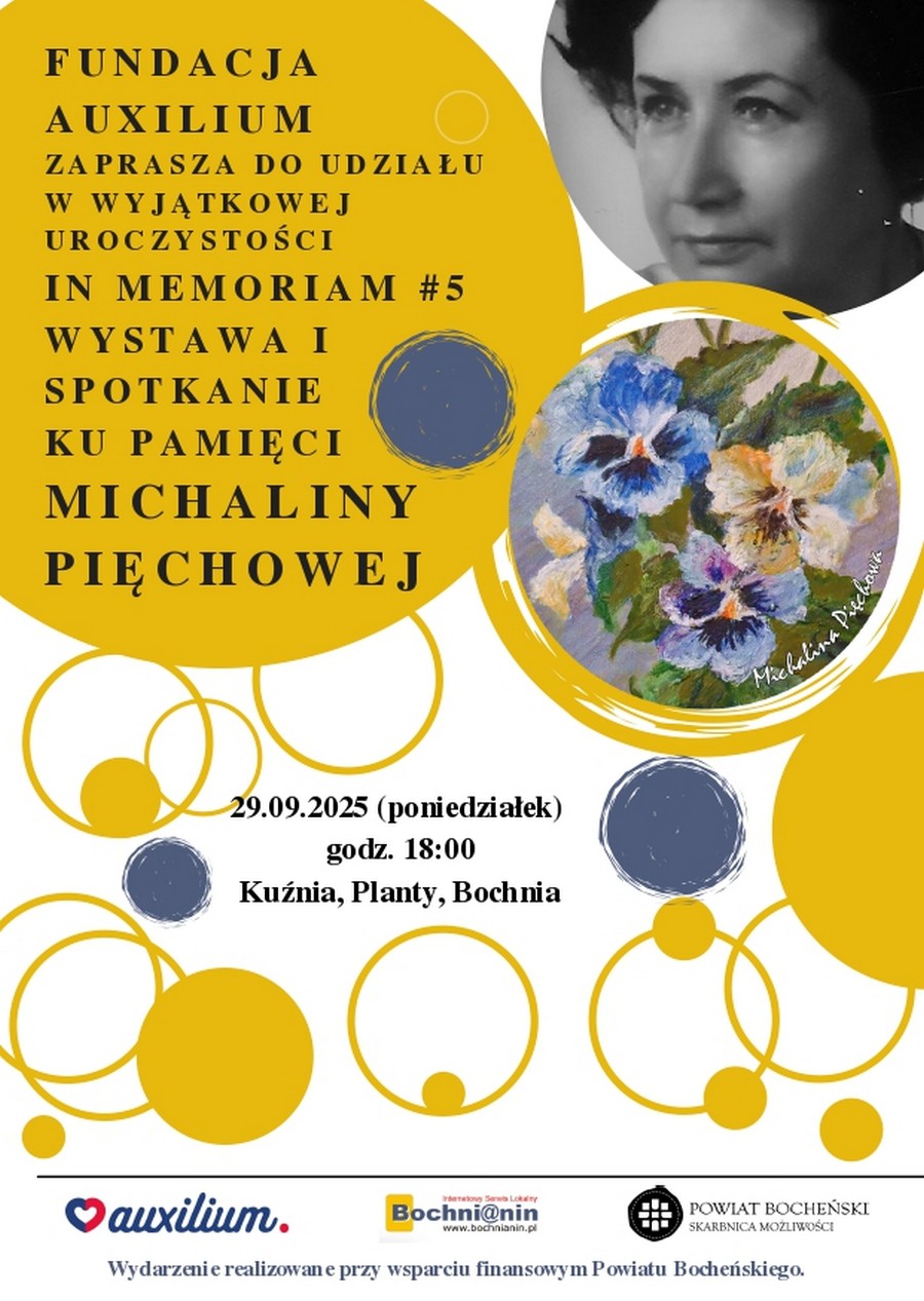 Bochnia. W poniedziałek wieczór wspomnień o Michalinie Pięchowej