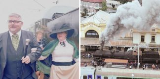 Zabytkowy parowóz wjechał na stację w Bochni! – ZDJĘCIA, WIDEO