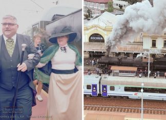 Zabytkowy parowóz wjechał na stację w Bochni! – ZDJĘCIA, WIDEO