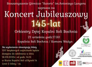 145 lat Orkiestry Dętej Kopalni Soli Bochnia. Będzie koncert – do odebrania bezpłatne wejściówki