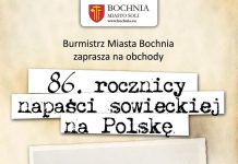 86. rocznica agresji sowieckiej na Polskę. W środę uroczystość w Bochni