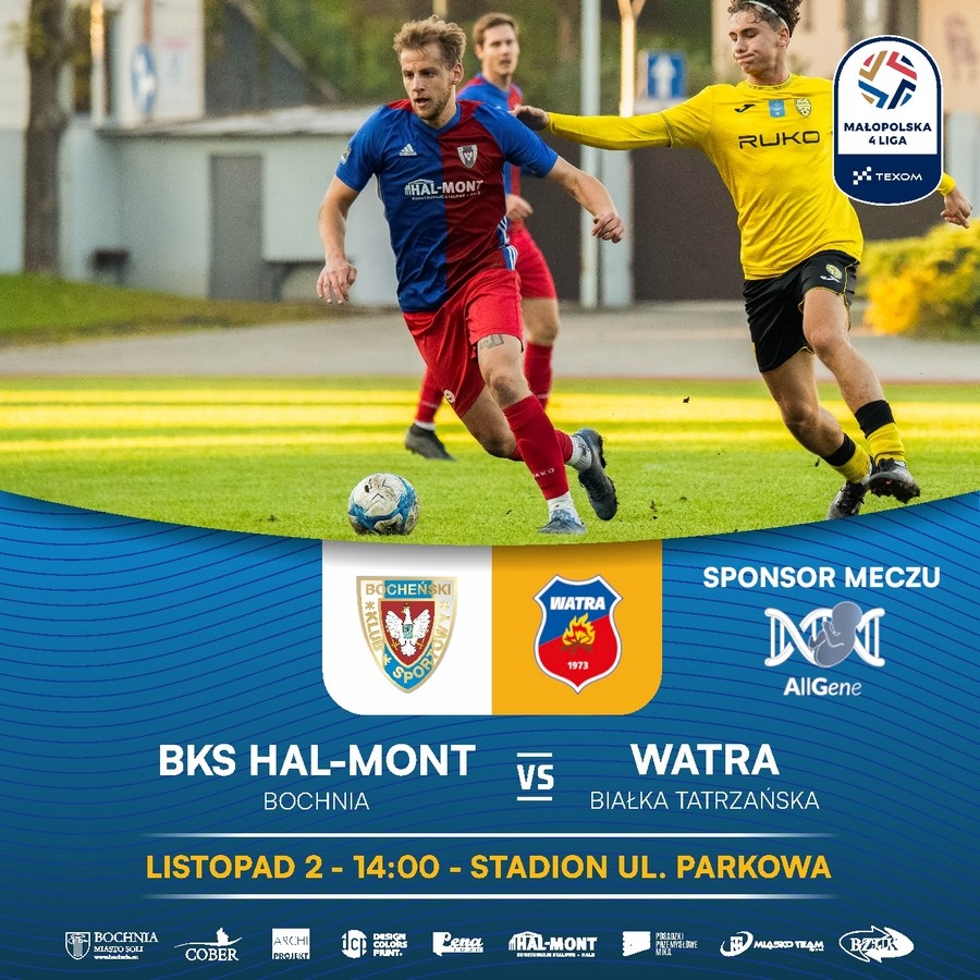 W niedzielę mecz BKS Bochnia – Watra Białka Tatrzańska