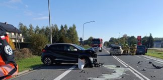 🔴 Wypadek w Gorzkowie. Zderzenie trzech samochodów, cztery osoby ranne