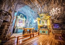 Msza Święta w podziemnej kaplicy św. Kingi w Kopalni Soli Bochnia