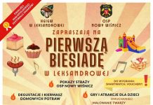 W niedzielę Pierwsza Biesiada w Leksandrowej – PROGRAM