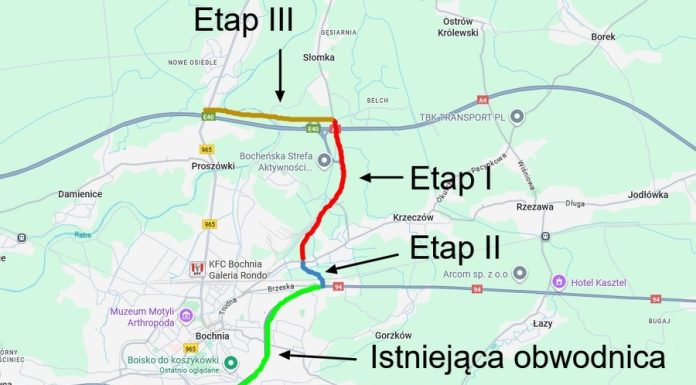 Przetarg na II etap obwodnicy Bochni z nowym terminem. Oferty do 27 marca