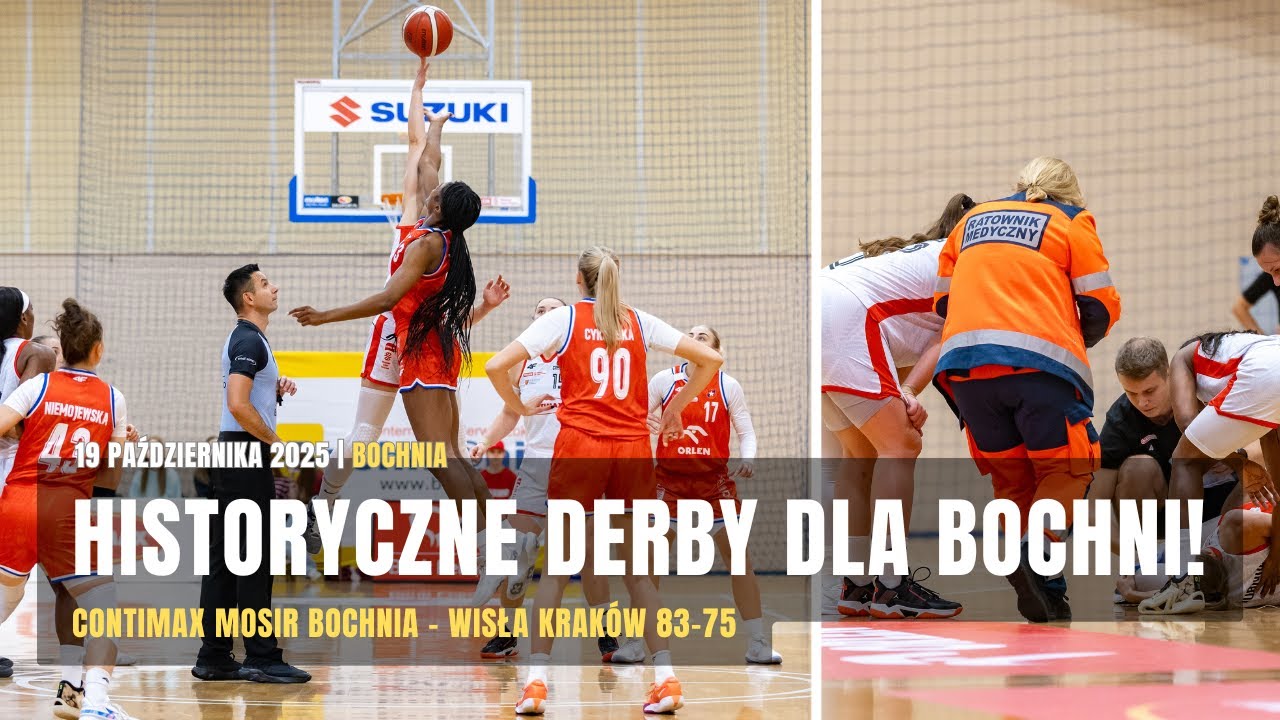 🏀🎞 Wygrane derby z Wisłą i kontuzja Darii Dubniuk – MATERIAŁ WIDEO
