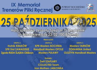 Bochnia. IX edycja Memoriału Trenerów Piłki Ręcznej – TERMINARZ