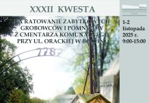 W weekend XXXII kwesta na ratowanie zabytkowych nagrobków w Bochni