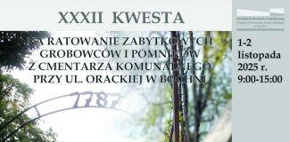 W weekend XXXII kwesta na ratowanie zabytkowych nagrobków w Bochni