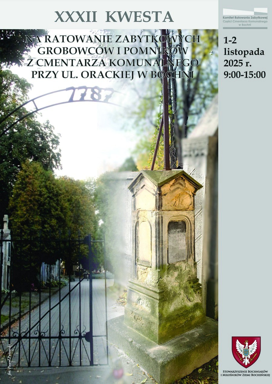 W weekend XXXII kwesta na ratowanie zabytkowych nagrobków w Bochni