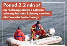Ponad 2,2 mln zł dla Powiatu Bocheńskiego na ochronę ludności i obronę cywilną