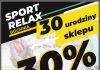 🔸 Bochnia. Sklep Sport Relax świętuje 30. urodziny – przez 3 dni zniżki, nagrody i wielkie losowanie!