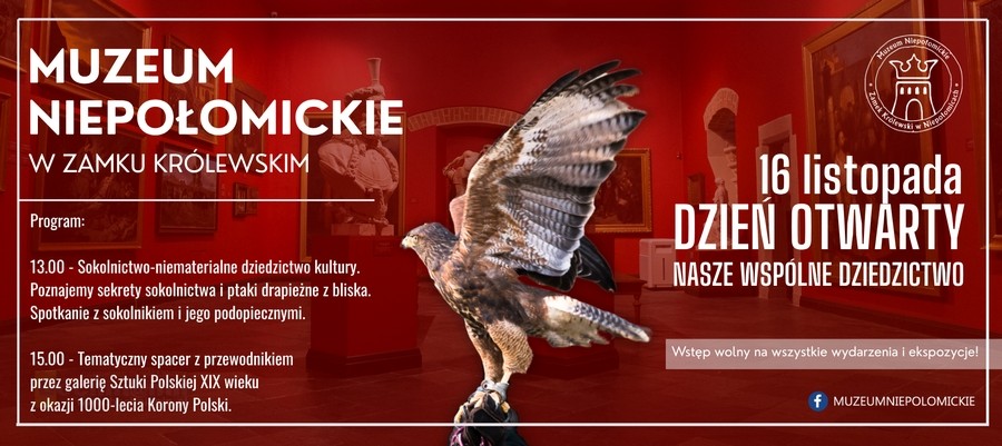 Niedziela. Światowy Dzień Sokolnictwa w Muzeum Niepołomickim