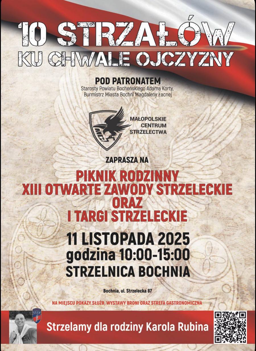 Bochnia. „10 Strzałów Ku Chwale Ojczyzny” – zawody i targi strzeleckie w MCS