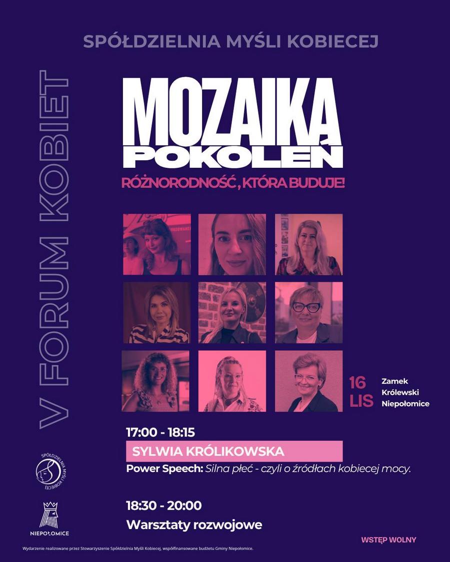 W niedzielę V Forum Kobiet w Niepołomicach: „Mozaika Pokoleń. Różnorodność, która buduje”