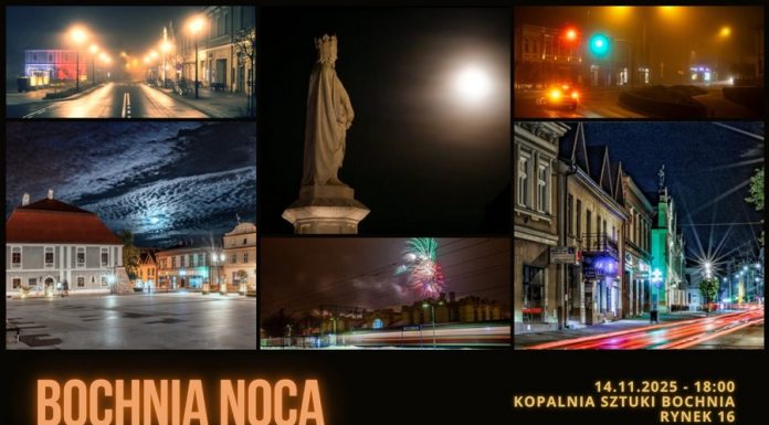 „Bochnia nocą” – w piątek premiera wyjątkowego kalendarza na rok 2026