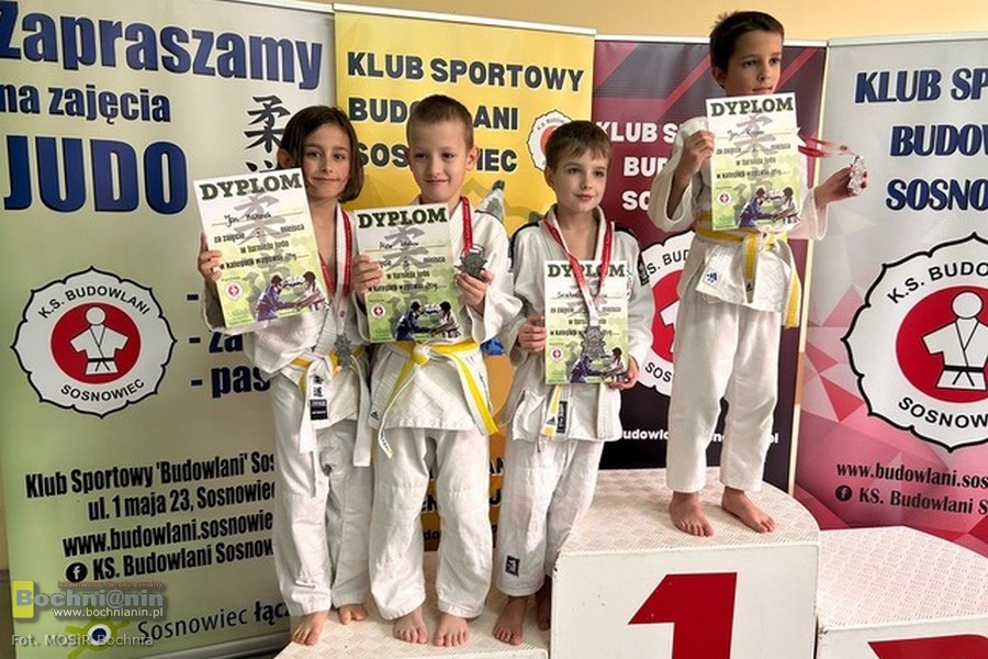 13 medali judoków MOSiR Bochnia w turnieju w Sosnowcu