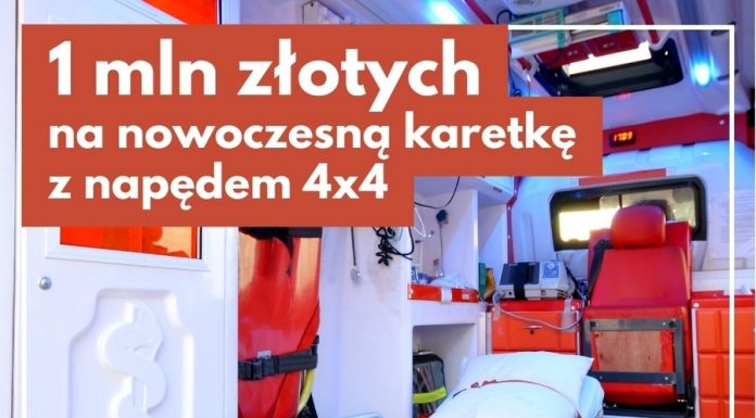 Powiat Bocheński otrzyma milion złotych na nową karetkę 4×4
