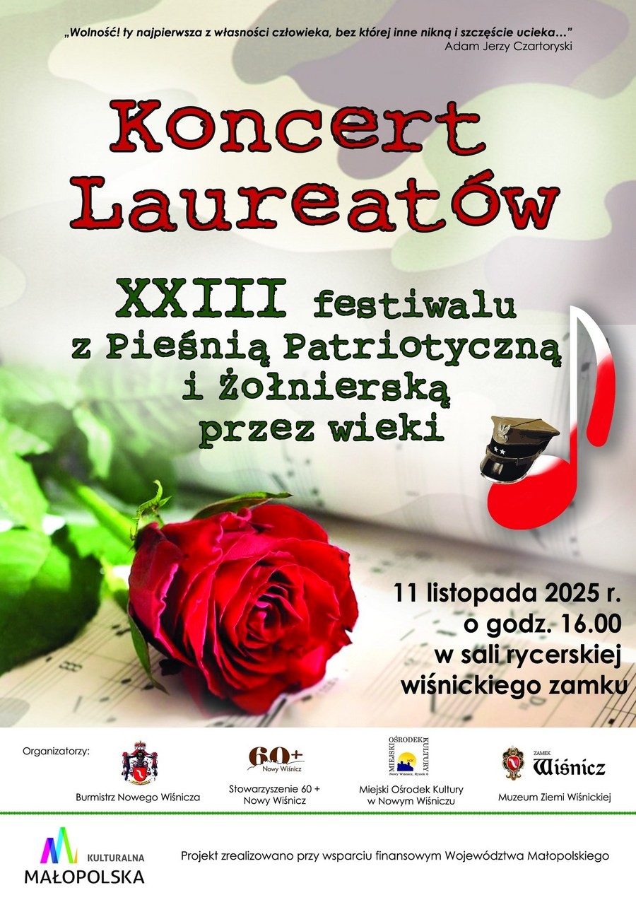 Nowy Wiśnicz. Festiwal „Z pieśnią patriotyczną i żołnierską przez wieki”