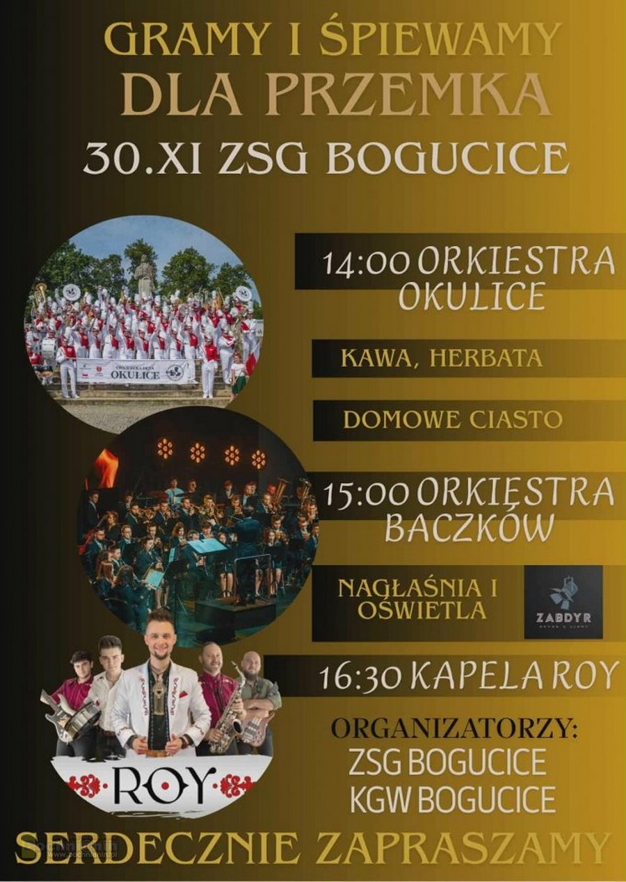 „Gramy i śpiewamy dla Przemka” – w niedzielę koncert charytatywny w Bogucicach