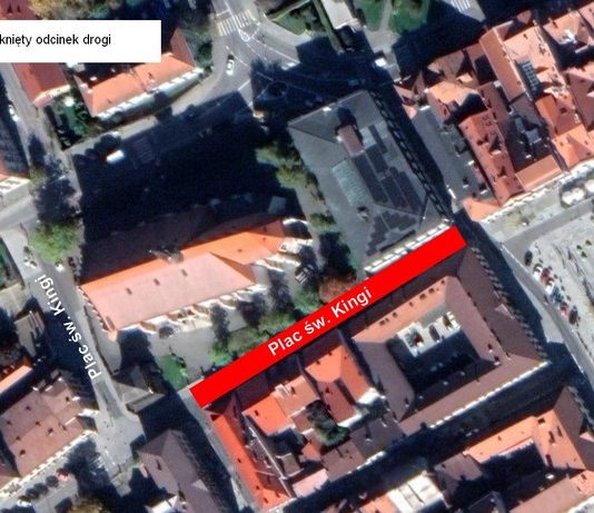 Bochnia. W piątek czasowe zamknięcie fragmentu placu św. Kingi
