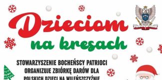 „Dzieciom na Kresach”. Bocheńscy Patrioci prowadzą świąteczną zbiórkę darów dla Polaków na Wileńszczyźnie