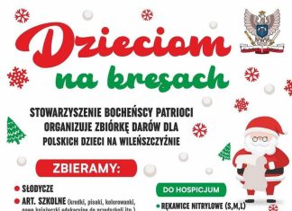 „Dzieciom na Kresach”. Bocheńscy Patrioci prowadzą świąteczną zbiórkę darów dla Polaków na Wileńszczyźnie