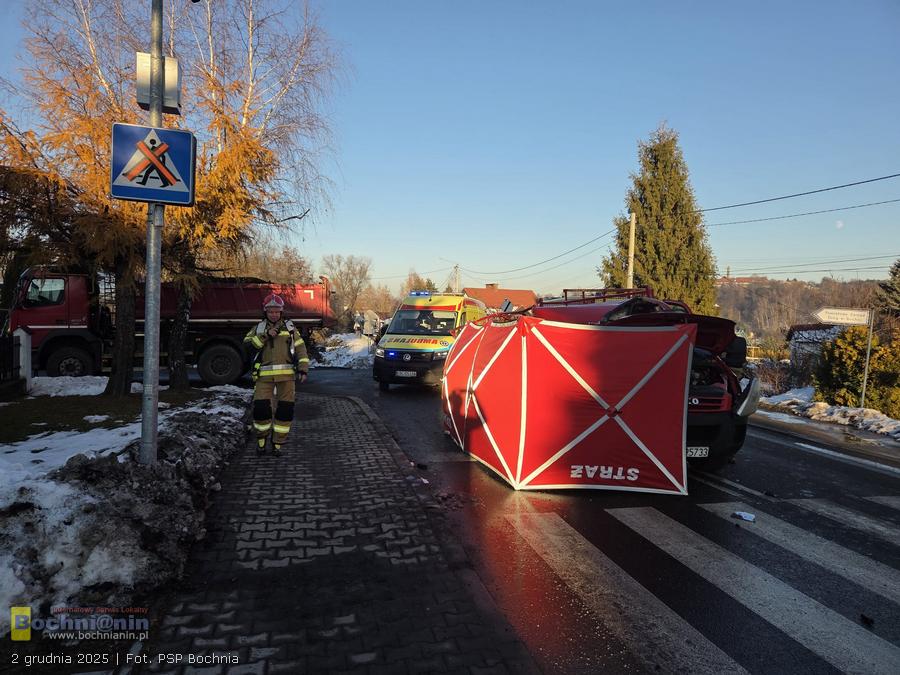 🔴 Śmiertelny wypadek na drodze wojewódzkiej 965 w Nowym Wiśniczu
