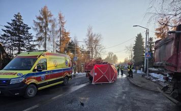 🔴 Śmiertelny wypadek na drodze wojewódzkiej 965 w Nowym Wiśniczu