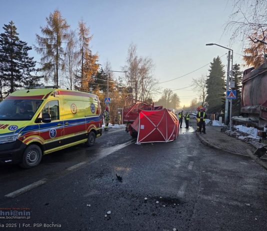 🔴 Śmiertelny wypadek na drodze wojewódzkiej 965 w Nowym Wiśniczu