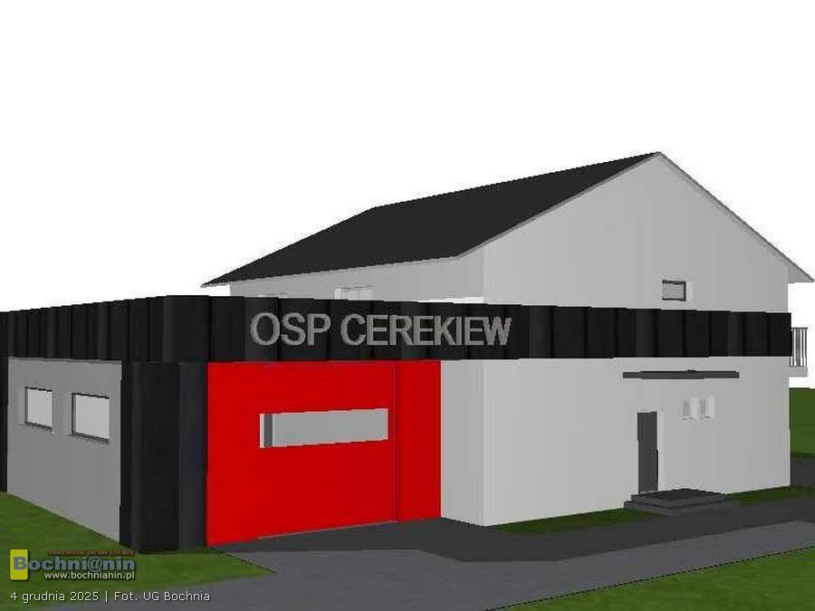 Gmina Bochnia. Prawie 700 tys. zł na rozbudowę i termomodernizację remizy OSP Cerekiew