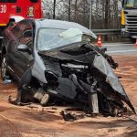 Poważny wypadek w Sufczynie. Roczne dziecko w stanie ciężkim, DK94 zablokowana