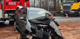 Poważny wypadek w Sufczynie. Roczne dziecko w stanie ciężkim, DK94 zablokowana