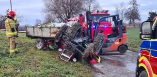 🔴 Nie żyje 25-latek przygnieciony przez traktor