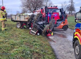 🔴 Nie żyje 25-latek przygnieciony przez traktor