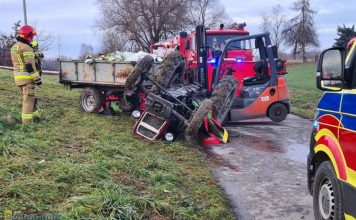 🔴 Nie żyje 25-latek przygnieciony przez traktor