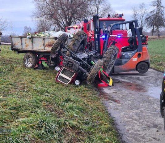 🔴 Nie żyje 25-latek przygnieciony przez traktor