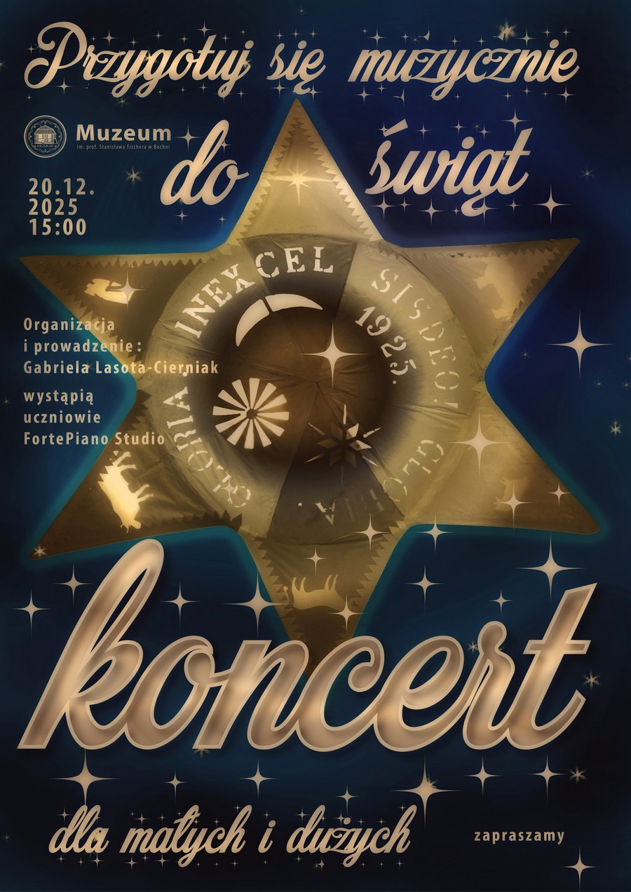 W sobotę świąteczny koncert w Muzeum w Bochni – kolędy i znane przeboje