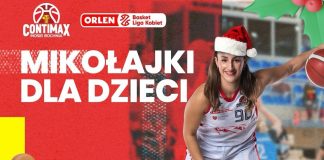 Mikołajkowe atrakcje podczas niedzielnego meczu koszykówki