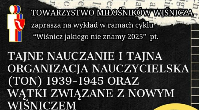 Tajne nauczanie podczas okupacji. Wykład w Nowym Wiśniczu przypomni mało znane wątki lokalnej historii